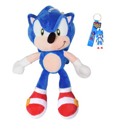 Sonic Plush，11 inch Sonic 2 Toys Soft Sonic Stuffed Animals Plushies for Boys Girls 4-8 Ages Gifts for Movie Game Fans(2022 New Version)