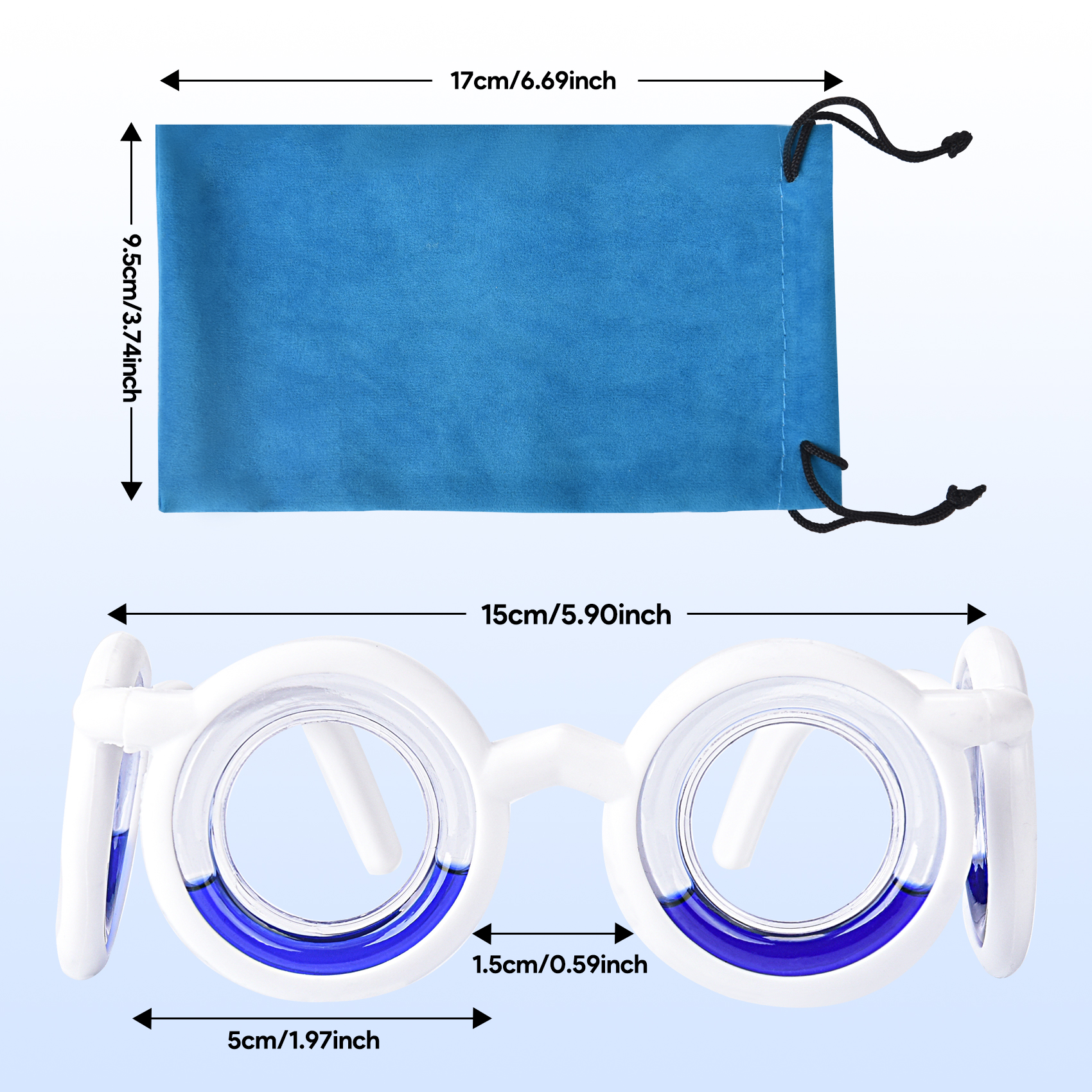 Car Anti Motion Sickness Smart Glasses Sea Motion Sickness Bands Motion Sickness Patches 3 In 1 Sea Bands for Motion Sickness Air Sickness Adult Kids Wristbands No Lens Liquid Glasses Nausea Relief - Image 2