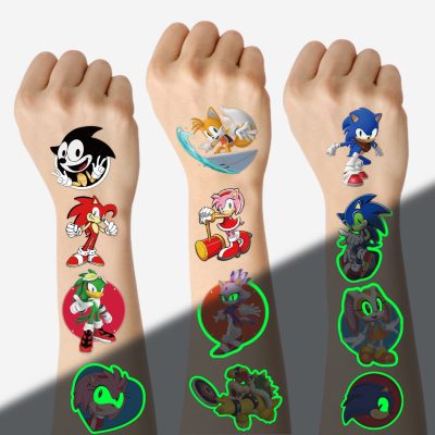 200 Pcs Temporary Tattoos for Kids Party Favors Fake Tattoos Stickers Glow Party Supplies and Decorations Boys Girls Teens Birthday Gift Water Bottle Skateboard Phone Notebook Cute Decals