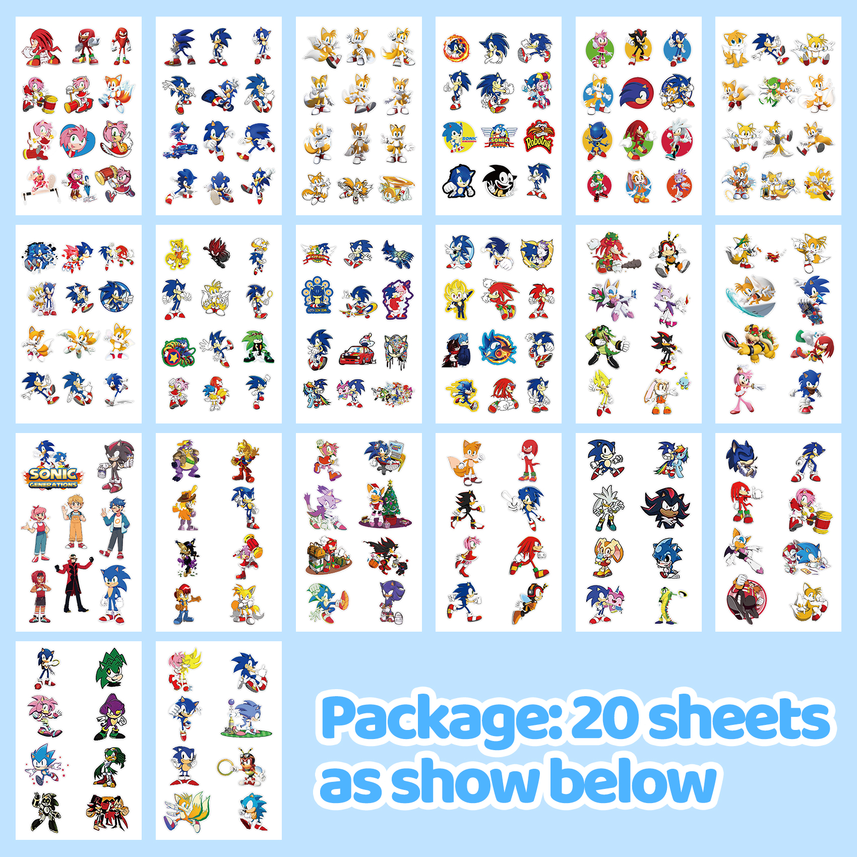 200 Pcs Temporary Tattoos for Kids Party Favors Fake Tattoos Stickers Glow Party Supplies and Decorations Boys Girls Teens Birthday Gift Water Bottle Skateboard Phone Notebook Cute Decals - Image 3