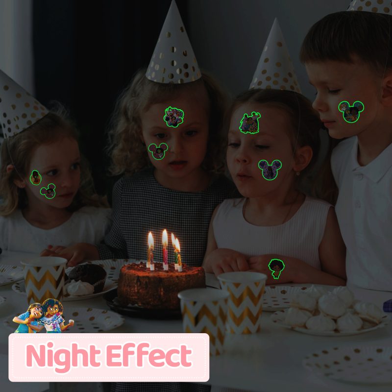 200 Pcs Temporary Tattoos for Kids Party Favors Fake Tattoos Stickers Glow Party Supplies and Decorations Boys Girls Teens Birthday Gift Water Bottle Skateboard Phone Notebook Anime Tattoos - Image 6