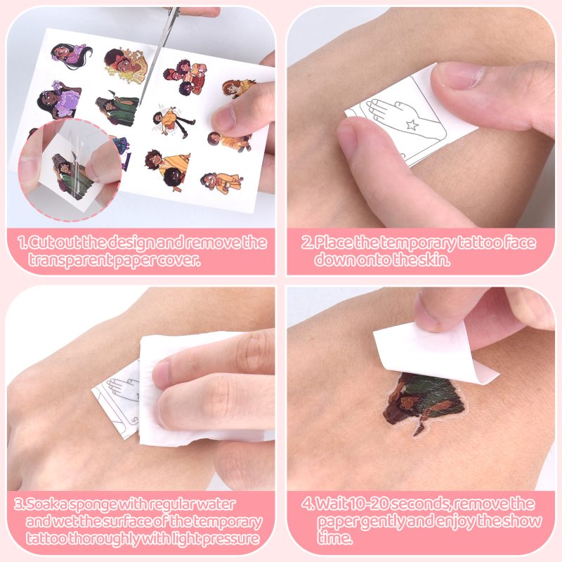 200 Pcs Temporary Tattoos for Kids Party Favors Fake Tattoos Stickers Glow Party Supplies and Decorations Boys Girls Teens Birthday Gift Water Bottle Skateboard Phone Notebook Anime Tattoos - Image 7