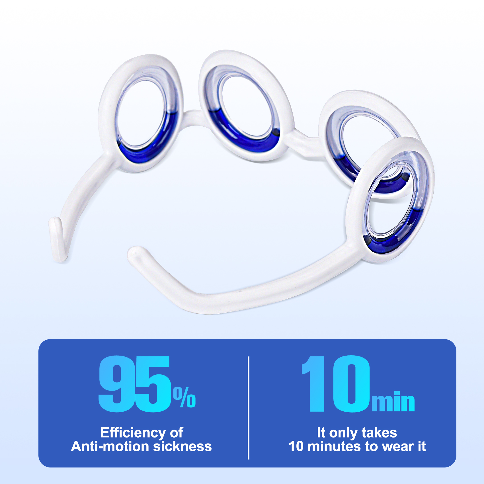 Car Anti Motion Sickness Smart Glasses Sea Motion Sickness Bands Motion Sickness Patches 3 In 1 Sea Bands for Motion Sickness Air Sickness Adult Kids Wristbands No Lens Liquid Glasses Nausea Relief - Image 7