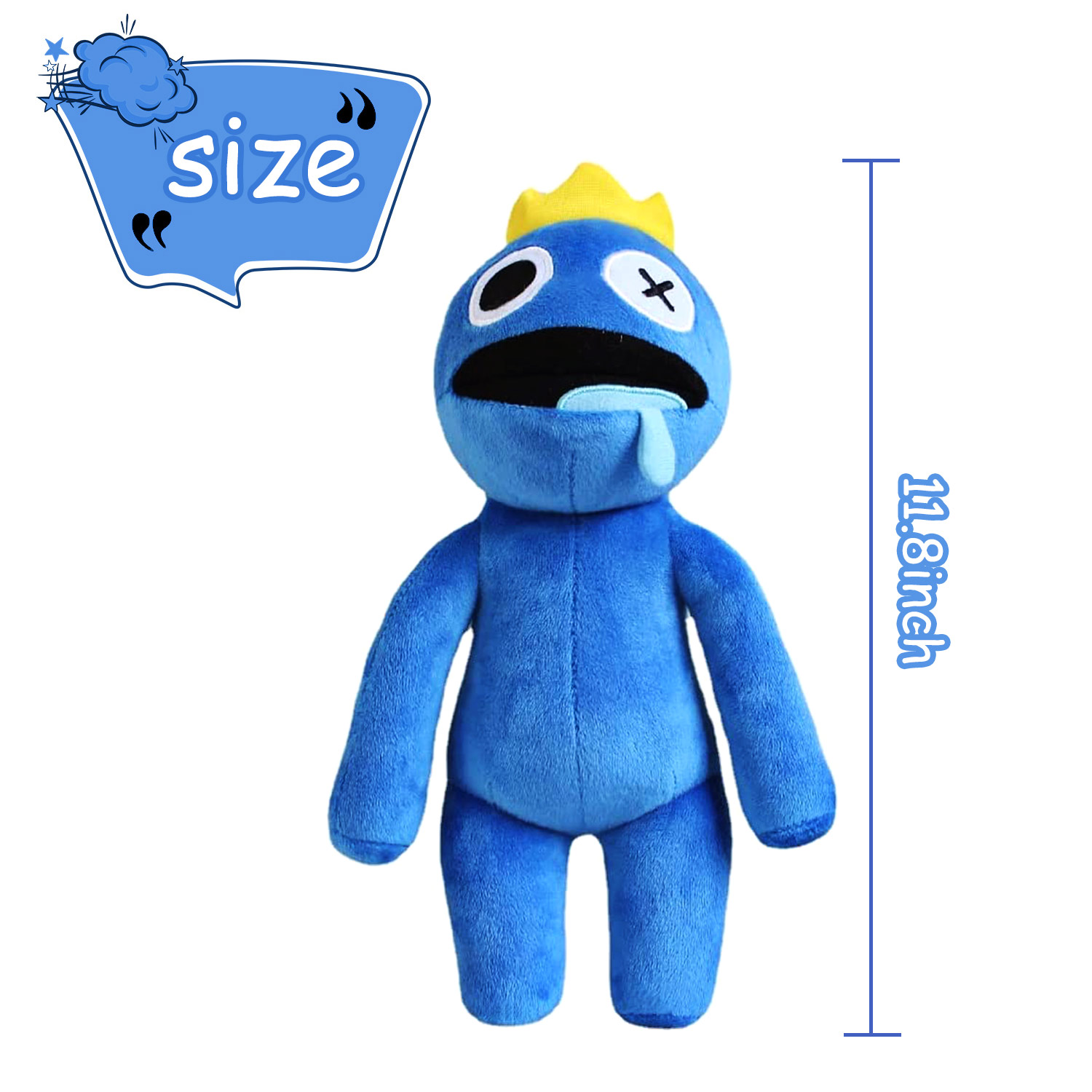 Rainbow Friends Plush Toys,11.8" Rainbow Friends Night Stuffed Animal Plush Doll,Rainbow Friends Plushies Toys for Fans Kids Birthday Thanksgiving Christmas-Blue - Image 2