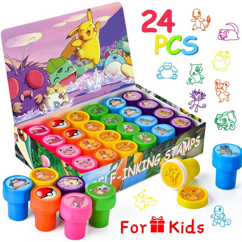 24 Pcs Cartoon Themed Stampers for Kids, Cartoon Birthday Party Supplies Party Favor, Classroom Rewards Prizes Goody Bag Treat Bag Stuff Birthday Party Gifts for Boys Girls - Image 2