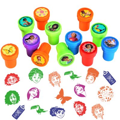 12 Pcs Encanto Themed Stampers for Kids, Encanto Birthday Party Supplies Favors, Classroom Rewards Prizes, Goodies Bag Treat Stuff for Encanto Birthday Party Gifts