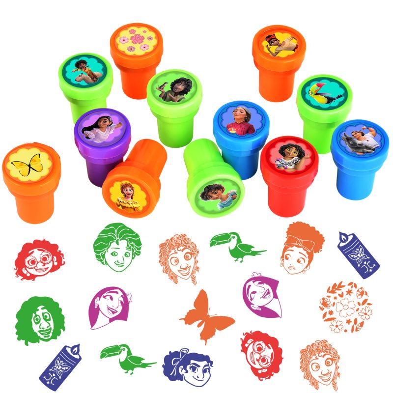 12 Pcs Encanto Themed Stampers for Kids, Encanto Birthday Party Supplies Favors, Classroom Rewards Prizes, Goodies Bag Treat Stuff for Encanto Birthday Party Gifts