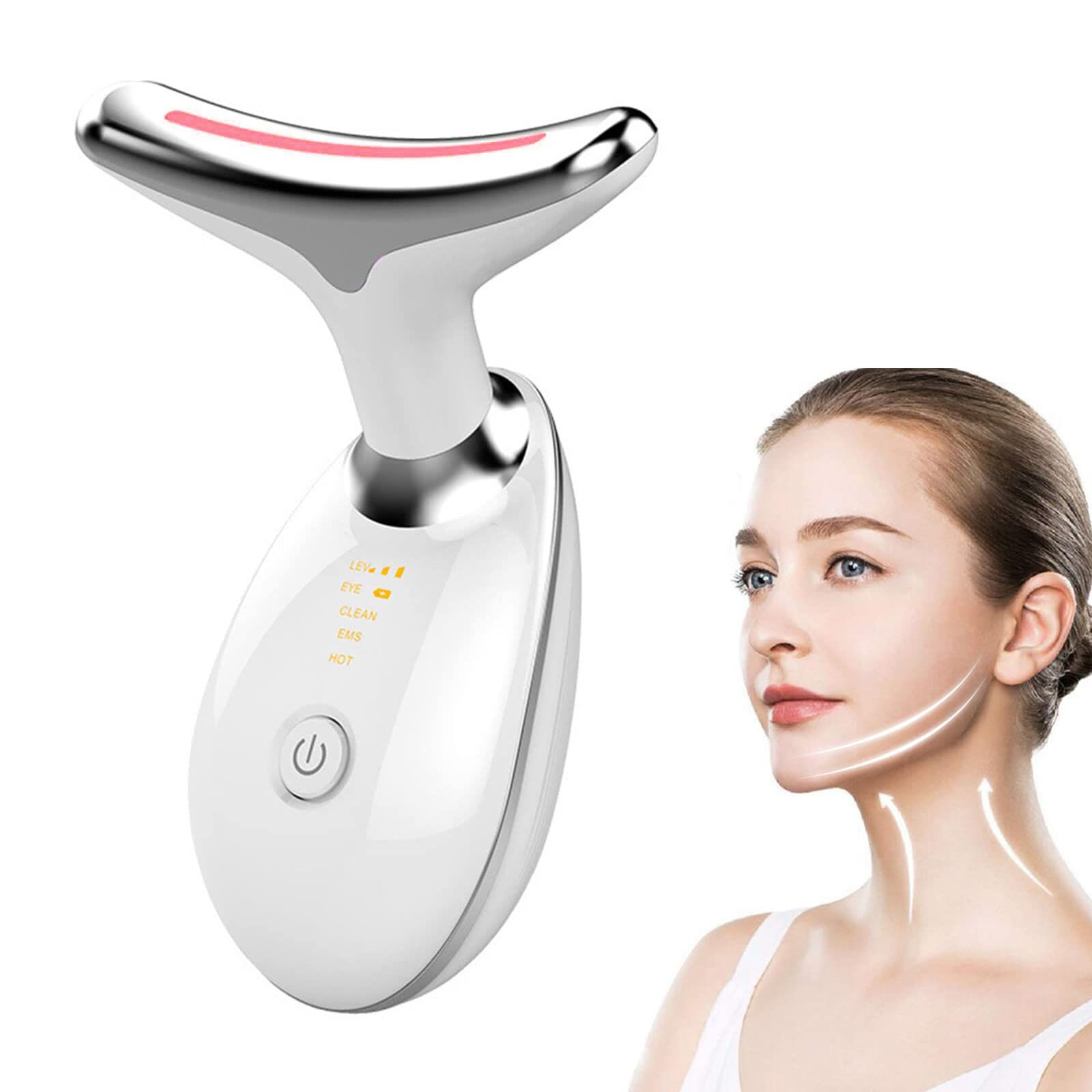 Loeland Firming Wrinkle Removal Device for Neck Face, Double Chin Reducer Vibration Massager, 3 in 1 Portable Face Massager for Skin Care,Improve,Firm,Tightening and Smooth
