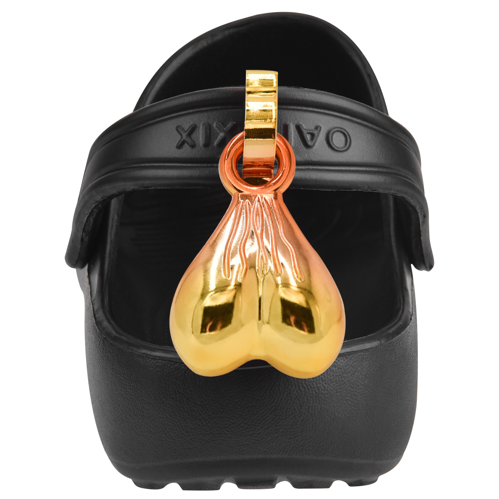 Balls for Crocs Nuts, 2 Packs of Croc Nuts Glow In The Dark Balls for Nuts Crocs Charms Shoe Buckle Shoe Decoration Charms Party Favors Supplies for Boys Girls Women Man Birthday Gifts (Gold Red) - Image 2