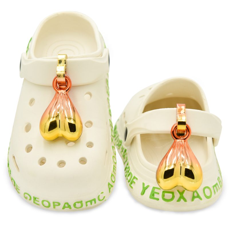 Balls for Crocs Nuts, 2 Packs of Croc Nuts Glow In The Dark Balls for Nuts Crocs Charms Shoe Buckle Shoe Decoration Charms Party Favors Supplies for Boys Girls Women Man Birthday Gifts (Gold Red) - Image 5
